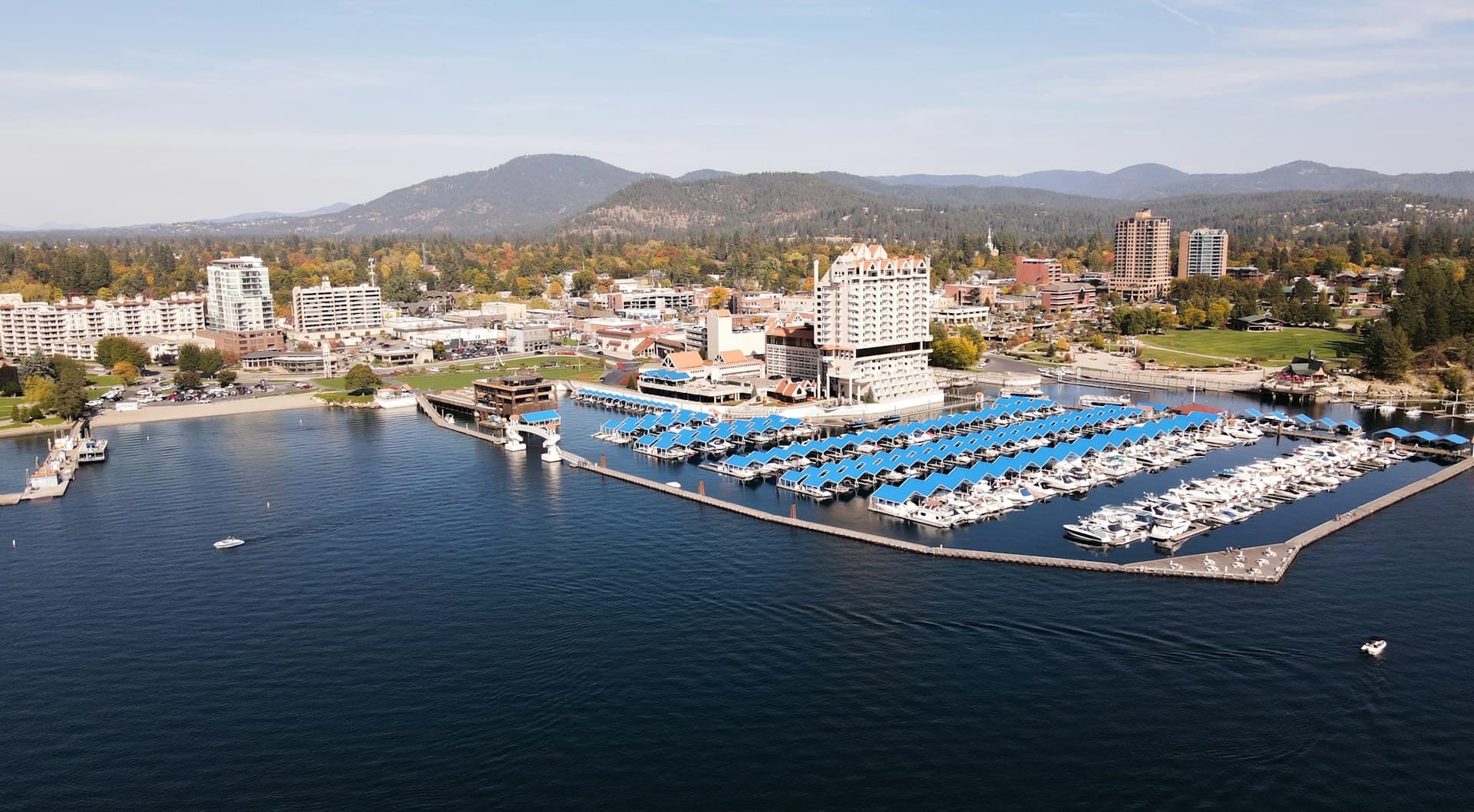 Downtown Coeur d'Alene, Idaho — Northline Systems headquarters and private AI deployment services for CDA businesses